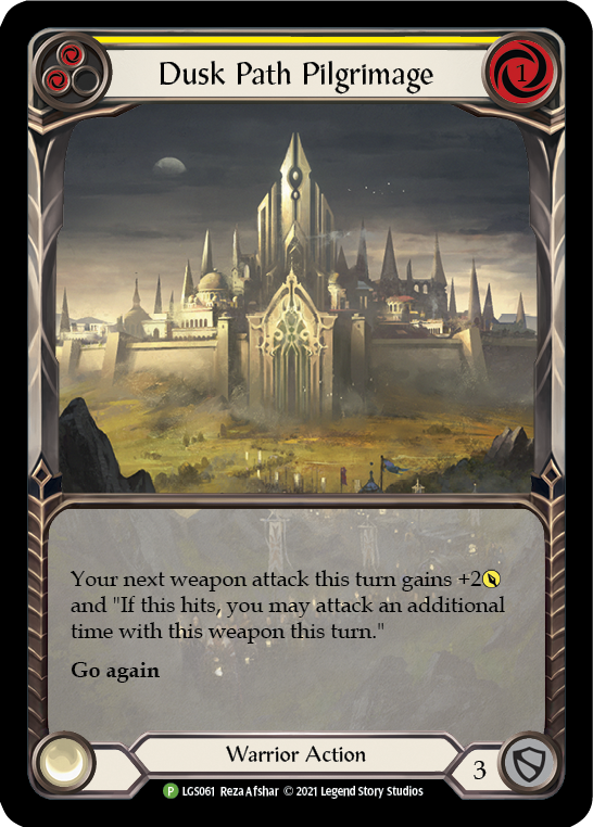 Dusk Path Pilgrimage (Yellow) [LGS061] (Promo)  Rainbow Foil-1