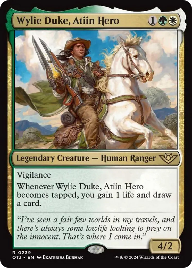 Wylie Duke, Atiin Hero [Outlaws of Thunder Junction]-1
