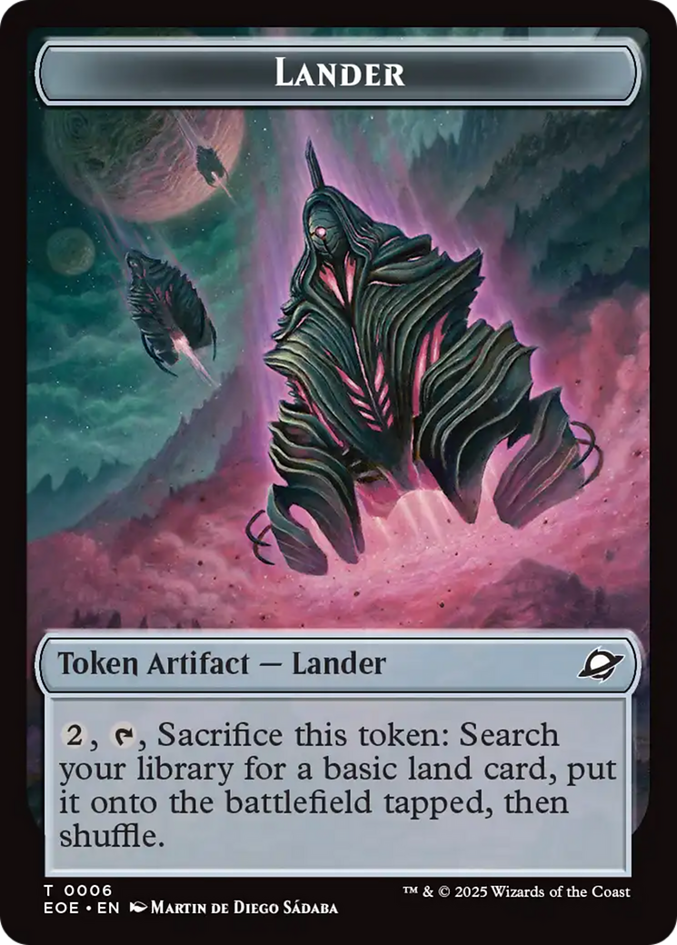 Robot // Lander (0006) Double-Sided Token [Edge of Eternities Tokens]-2