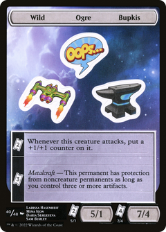 Wild Ogre Bupkis (UNF-040) - Unfinity Sticker Sheets Foil-1