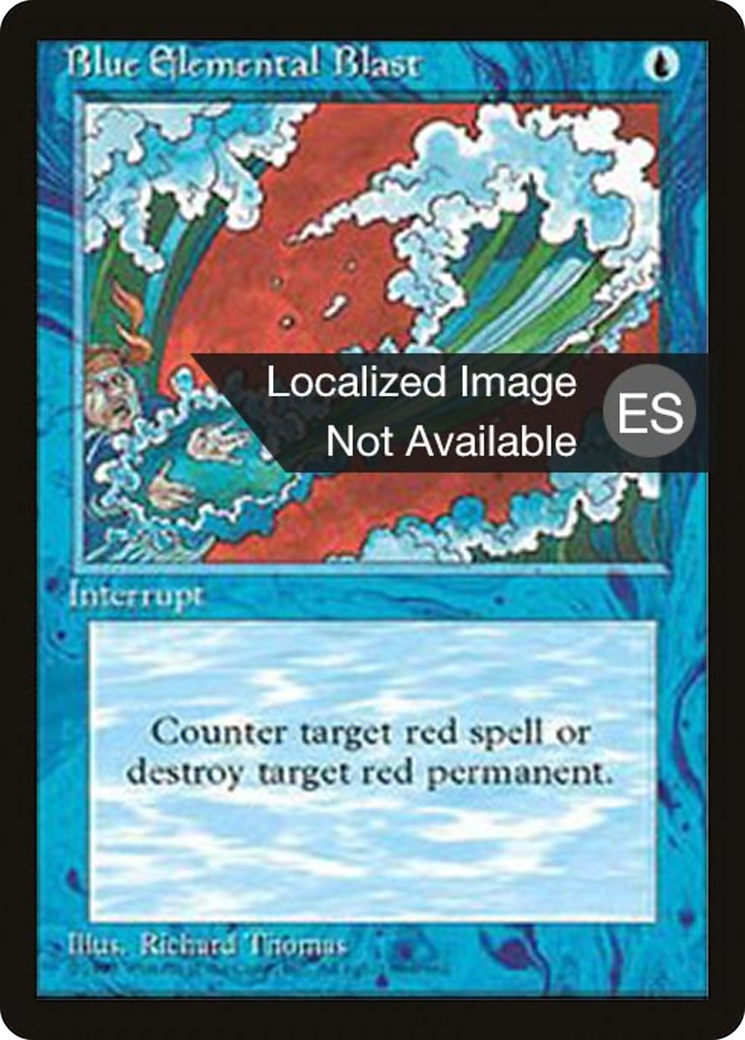 Blue Elemental Blast [Fourth Edition Foreign Black Border]-1