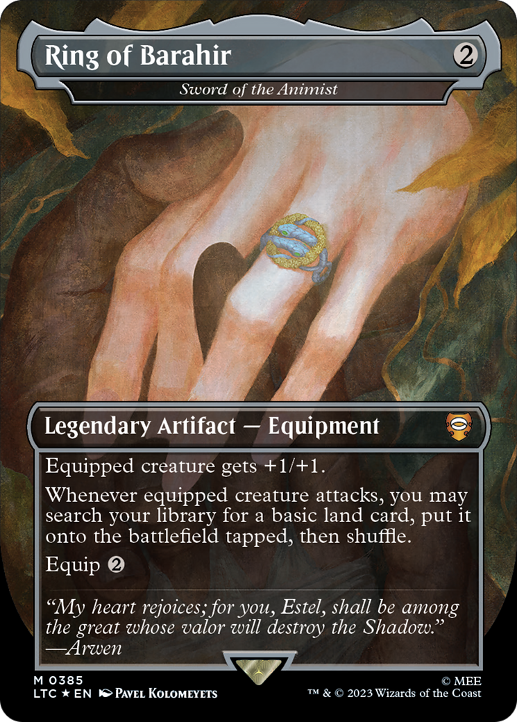 Ring of Barahir - Sword of the Animist (Surge Foil Realms and Relics) [The Lord of the Rings: Tales of Middle-Earth Commander]-1