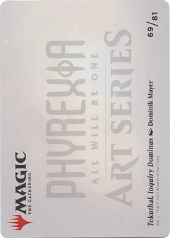 Tekuthal, Inquiry Dominus // Tekuthal, Inquiry Dominus (AONE-069) - Phyrexia: All Will Be One Art Series (Borderless) Foil-2