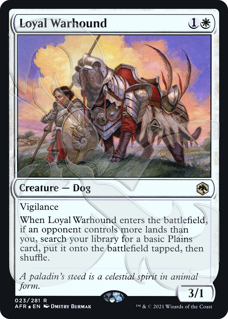 Loyal Warhound (Ampersand Promo) [Dungeons & Dragons: Adventures in the Forgotten Realms Promos]-1