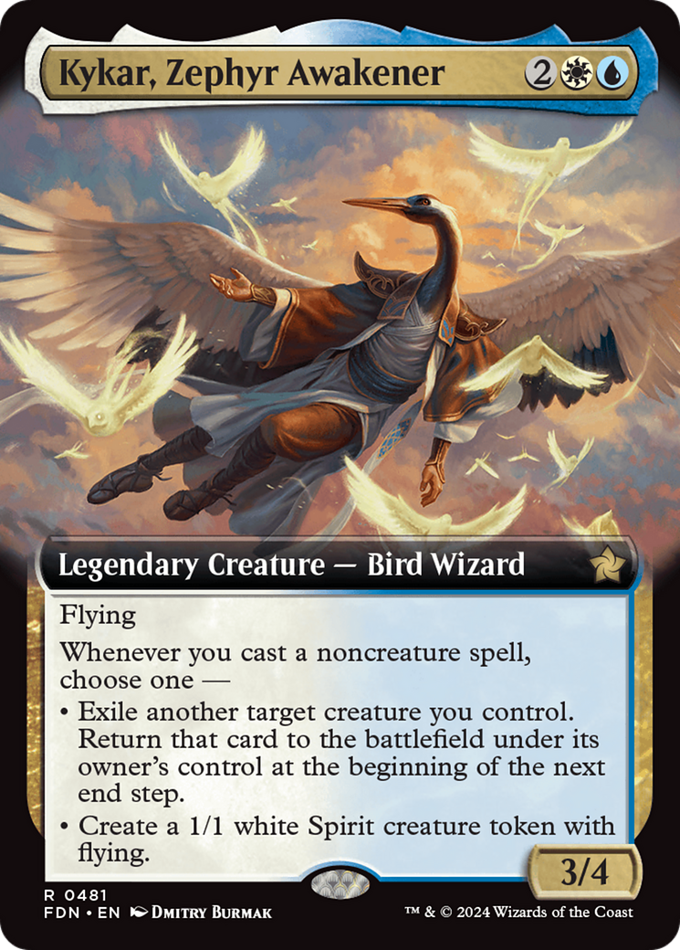 Kykar, Zephyr Awakener (Extended Art) [Foundations]-1