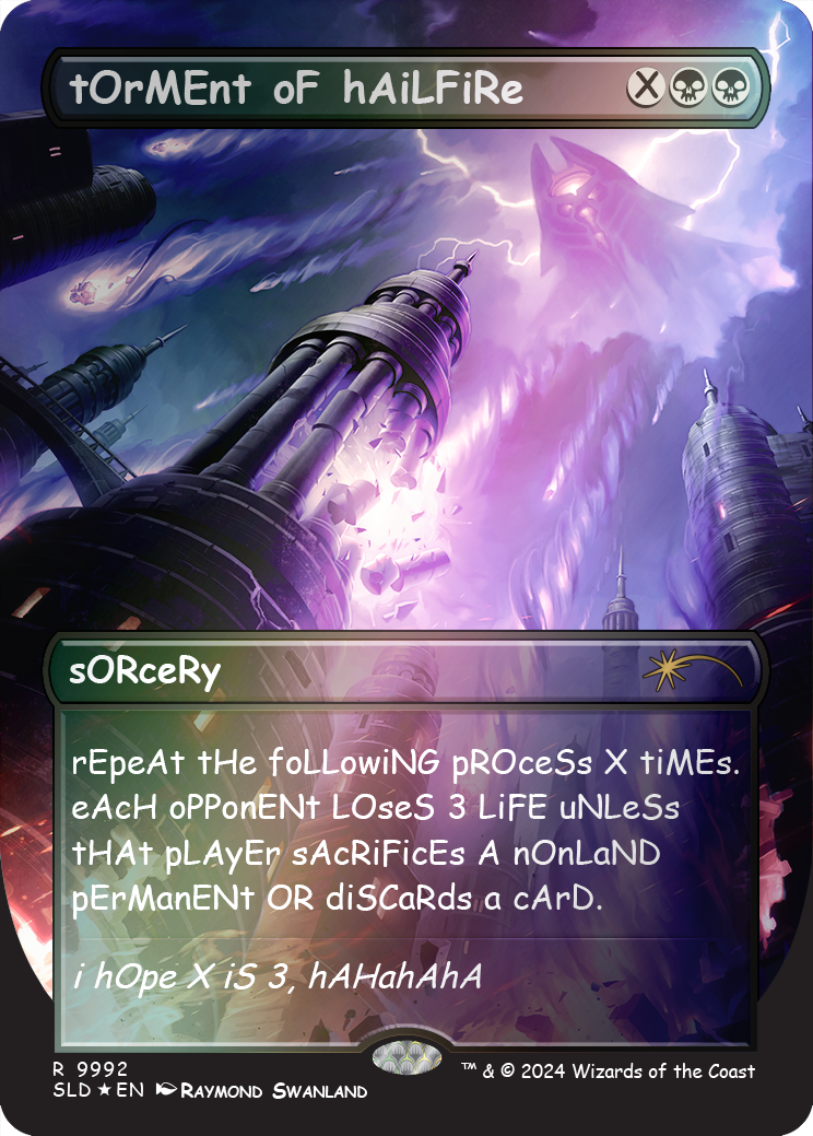 tOrMEnt oF hAiLFiRe (Rainbow Foil) [Secret Lair Drop Series]-1