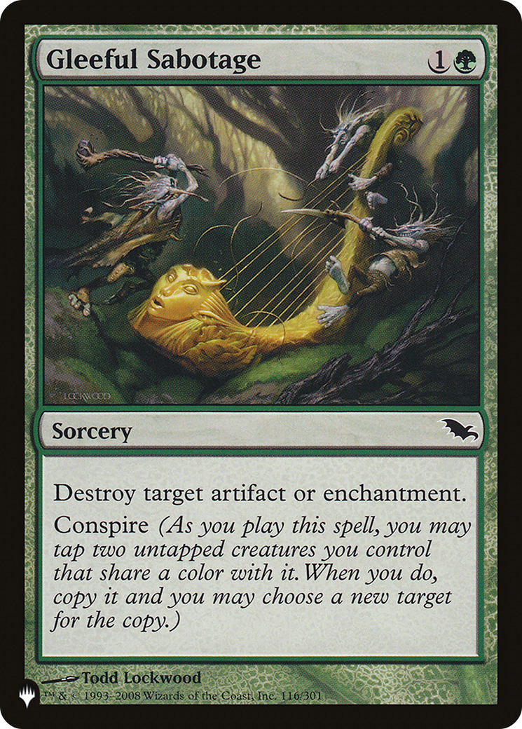 Gleeful Sabotage (PLST-SHM-116) - The List Foil-1