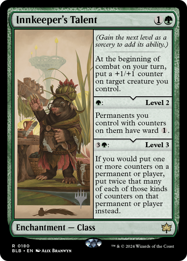Innkeeper's Talent (Promo Pack) [Bloomburrow Promos]-1