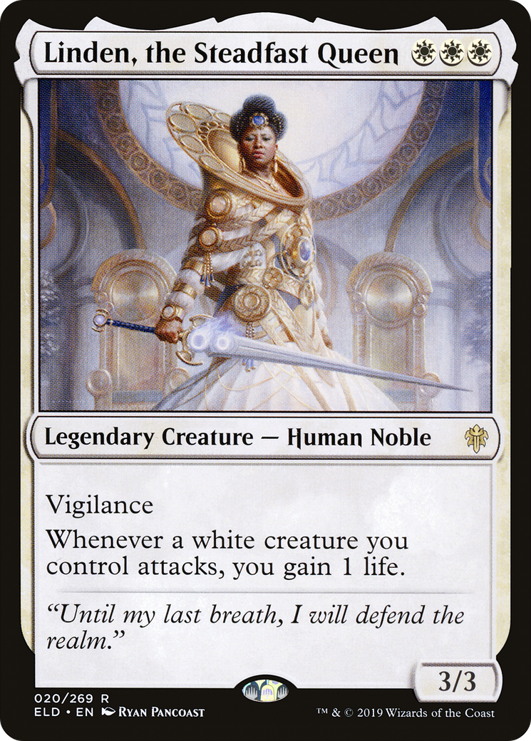 Linden, the Steadfast Queen [Throne of Eldraine]-1