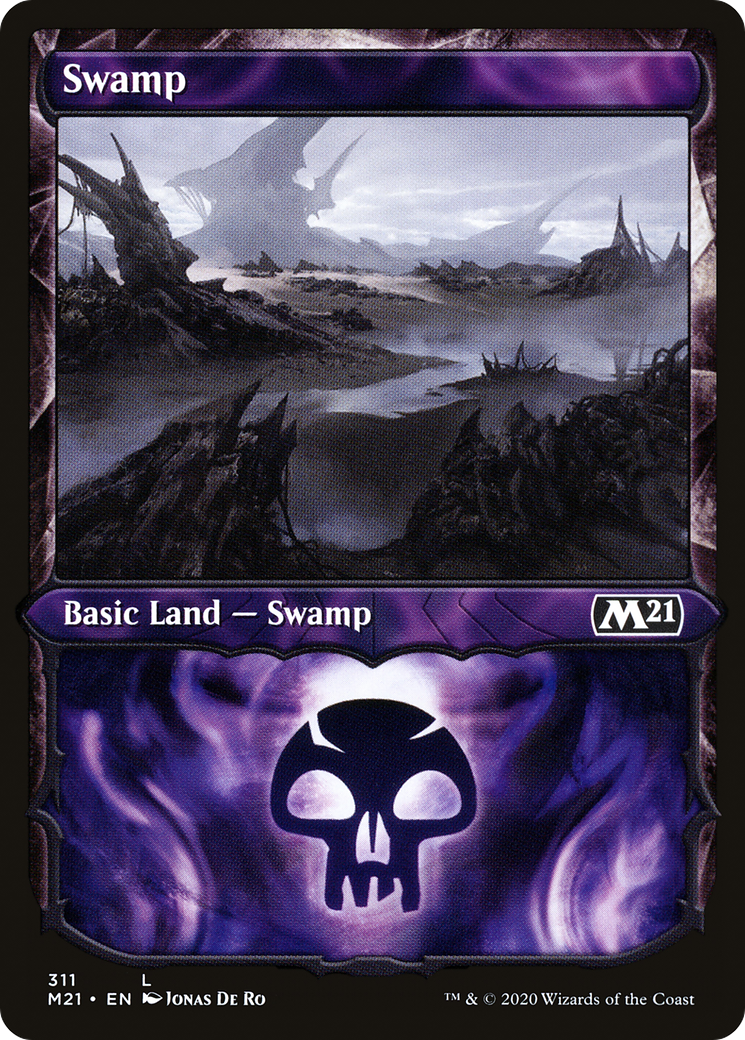 Swamp (311) (Showcase) [Core Set 2021]-1