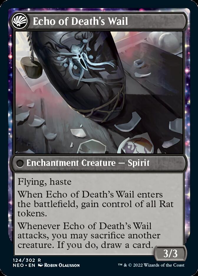 Tribute to Horobi // Echo of Death's Wail [Kamigawa: Neon Dynasty]-2