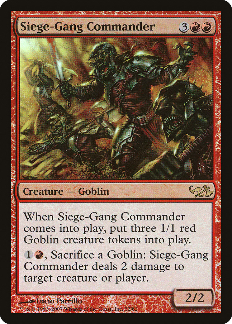 Siege-Gang Commander [Duel Decks: Elves vs. Goblins]-1