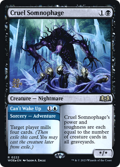 Cruel Somnophage // Can't Wake Up [Wilds of Eldraine Prerelease Promos]-3