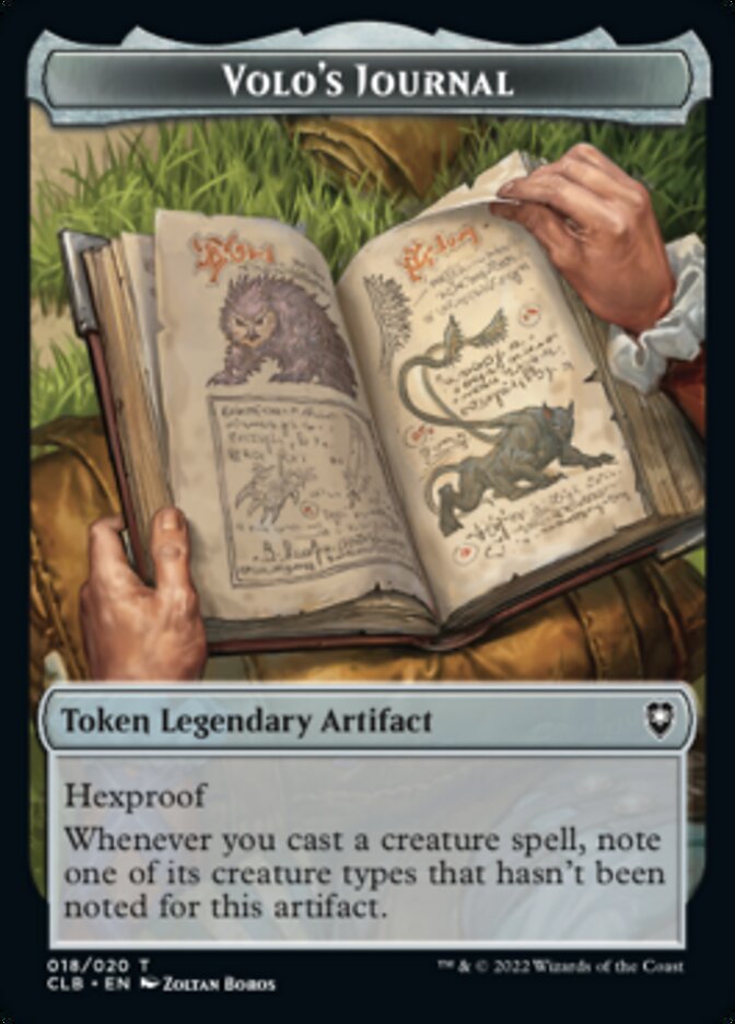 Volo's Journal Token [Commander Legends: Battle for Baldur's Gate Tokens]-1