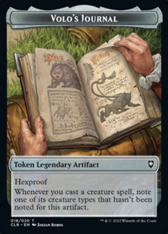 Volo's Journal Token [Commander Legends: Battle for Baldur's Gate Tokens]-1