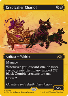 Cryptcaller Chariot (Borderless) (First-Place Foil) [Aetherdrift]-1
