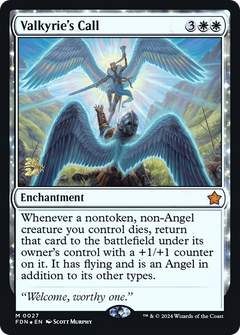 Valkyrie's Call (PRE-027) - Foundations Promos: (enchantment) Foil-1