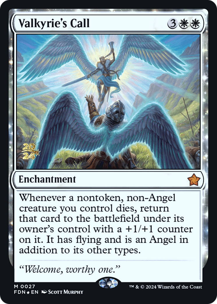 Valkyrie's Call (PRE-027) - Foundations Promos: (enchantment) Foil-1