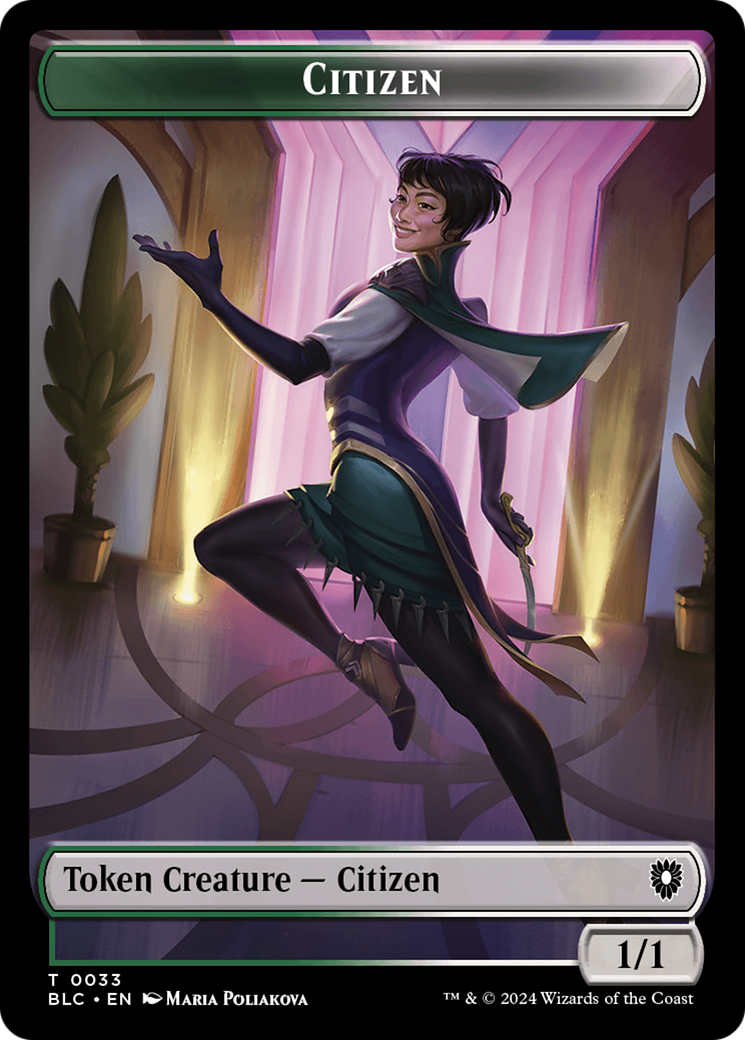 Citizen (TBLC-033) - Bloomburrow Commander Tokens-1