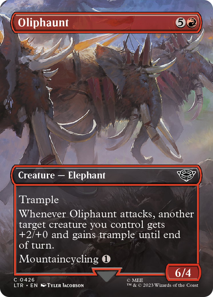 Oliphaunt (Borderless Alternate Art) [The Lord of the Rings: Tales of Middle-Earth]-1