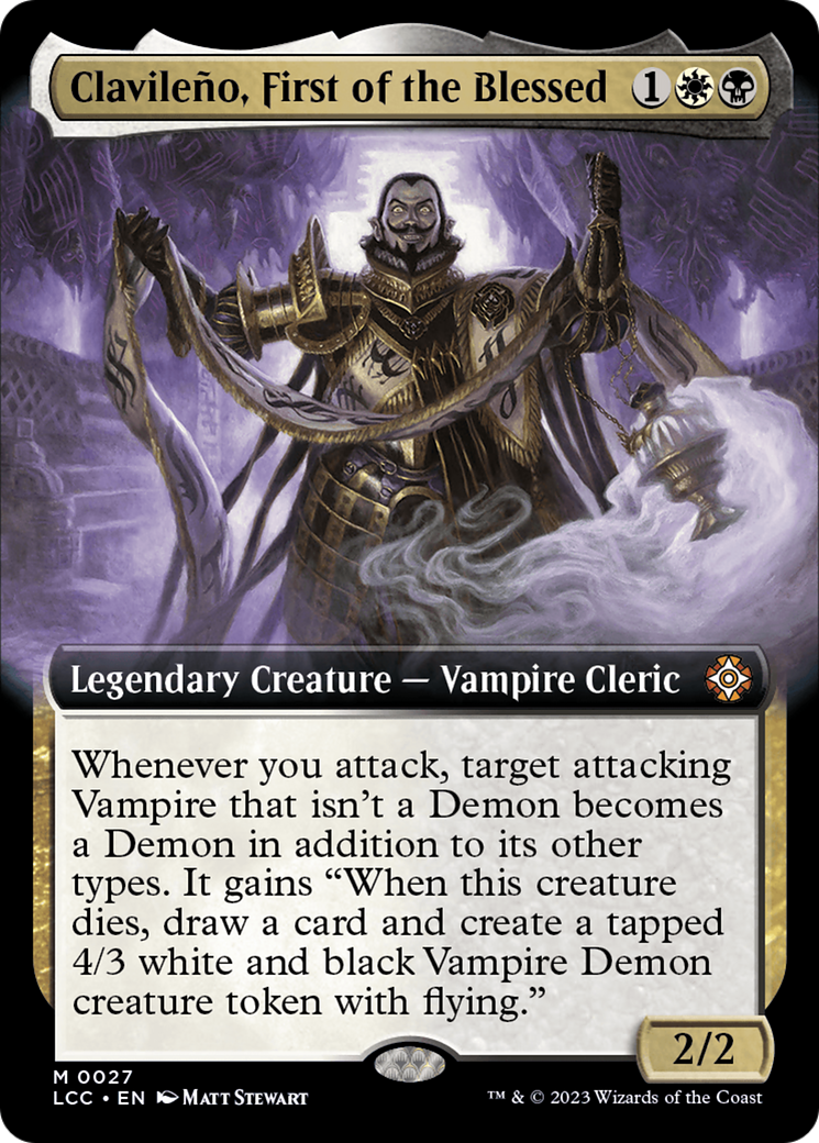 Clavileno, First of the Blessed (Extended Art) [The Lost Caverns of Ixalan Commander]-1