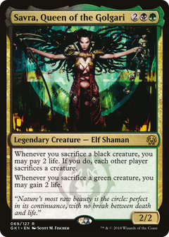 Savra, Queen of the Golgari [Guilds of Ravnica Guild Kit]-1