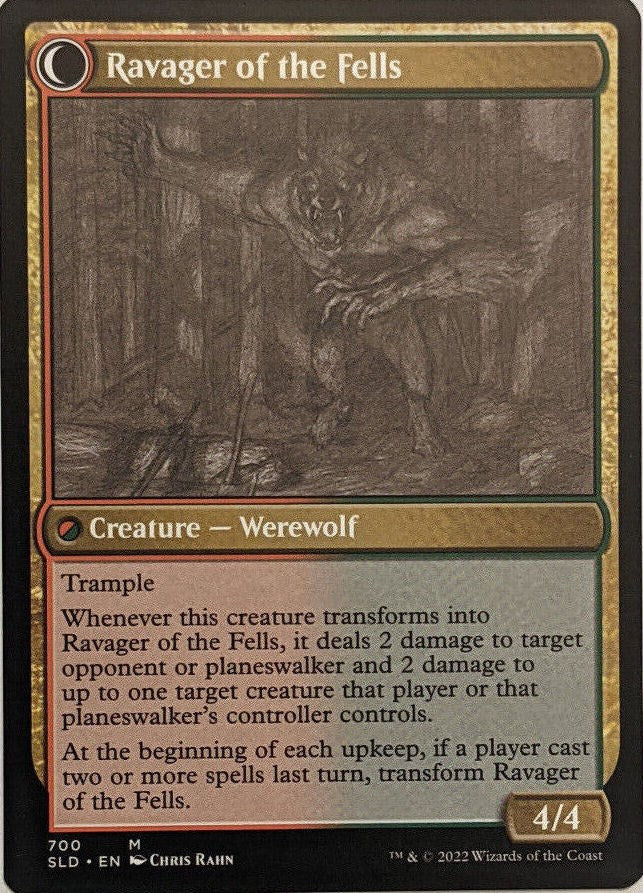 Huntmaster of the Fells // Ravager of the Fells (Sketch) [Secret Lair Drop Promos]-2