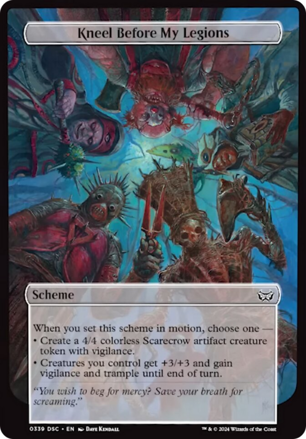 Kneel Before My Legions (Full Art) [Duskmourn: Archenemy]-2