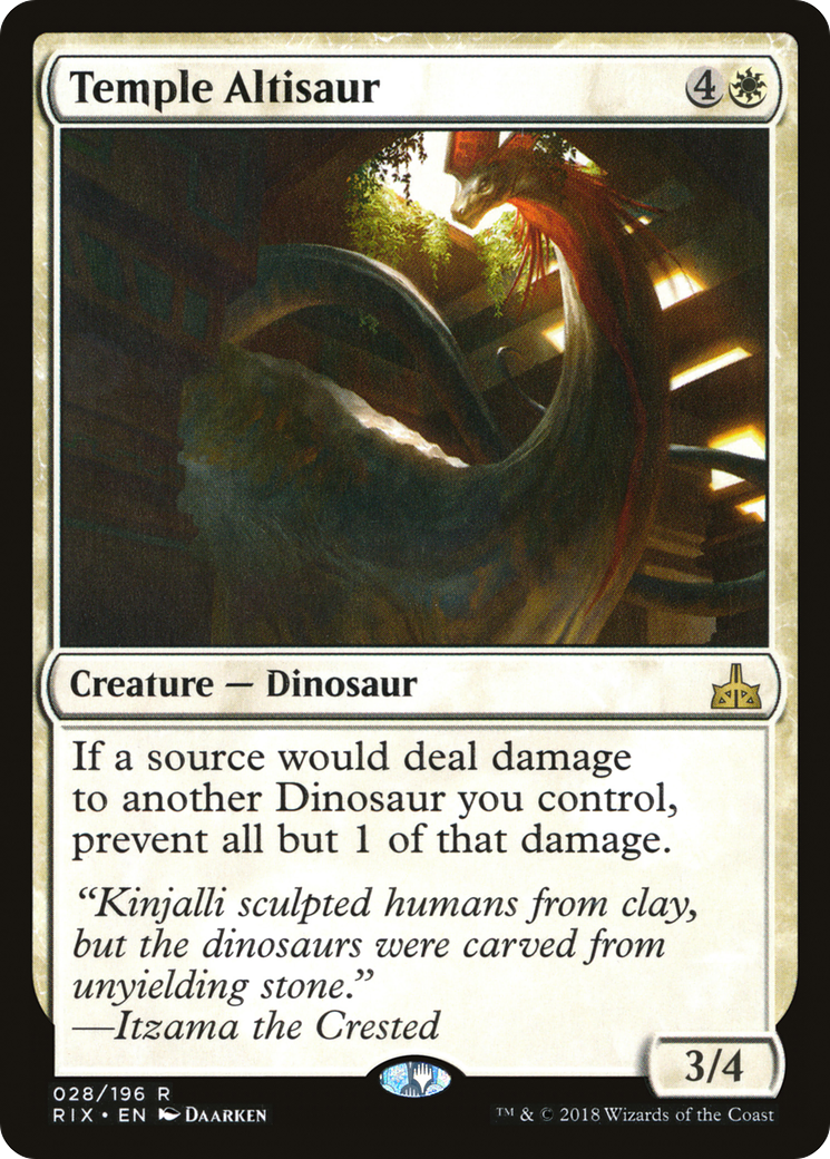 Temple Altisaur [Rivals of Ixalan]-1