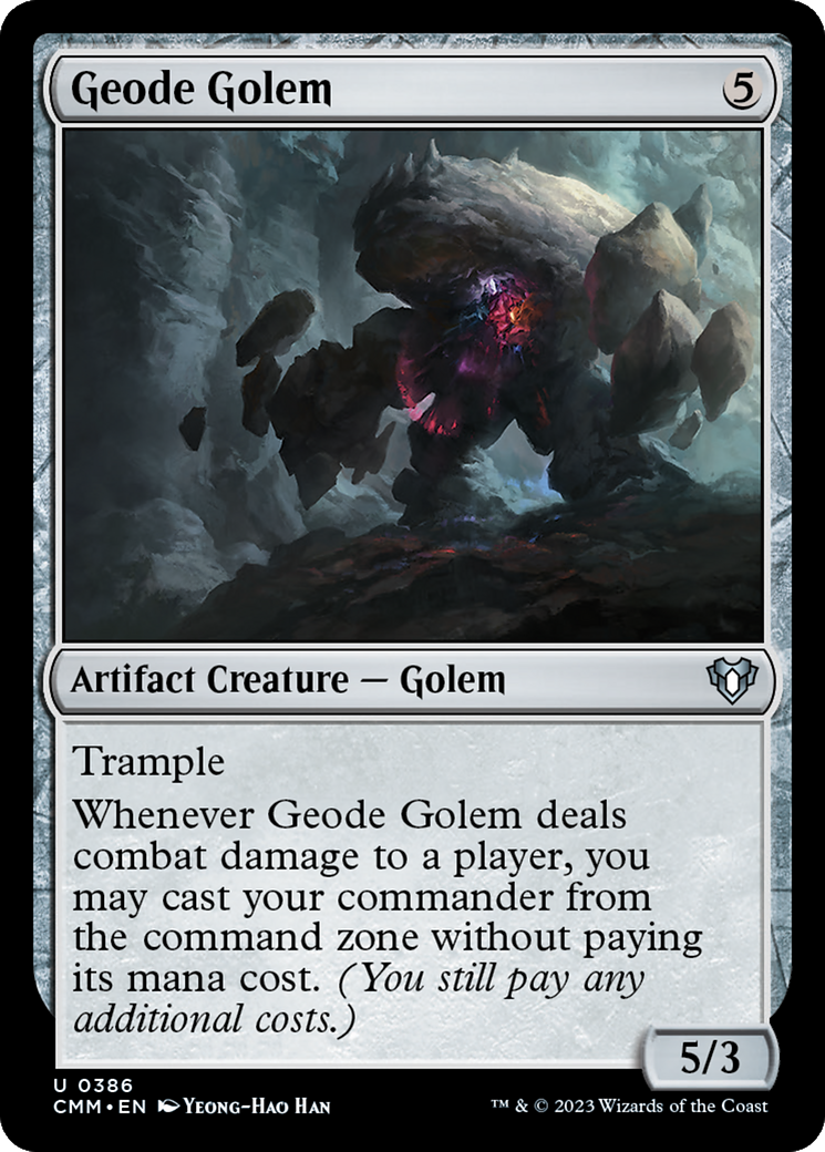 Geode Golem [Commander Masters]-1