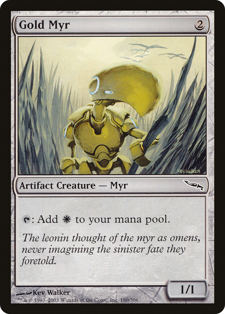 Gold Myr [Mirrodin]-1