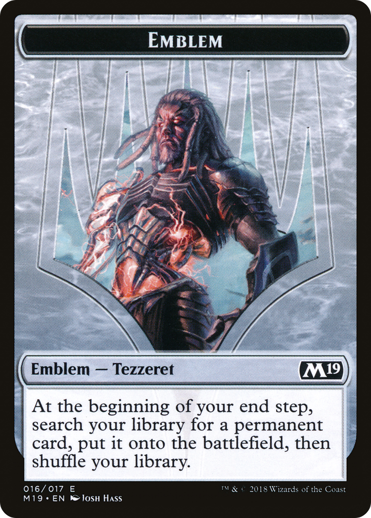 Tezzeret, Artifice Master Emblem [Core Set 2019 Tokens]-1