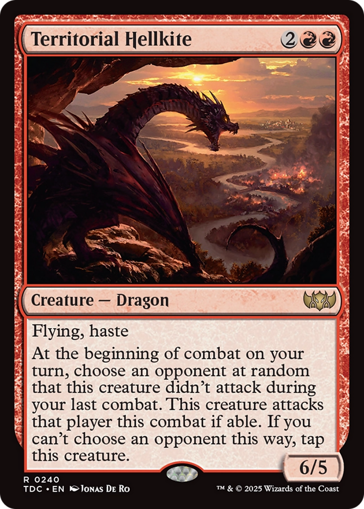 Territorial Hellkite [Tarkir: Dragonstorm Commander]-1