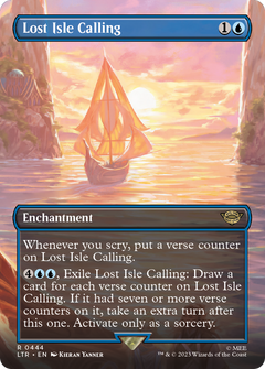 Lost Isle Calling (Borderless Alternate Art) [The Lord of the Rings: Tales of Middle-Earth]-1