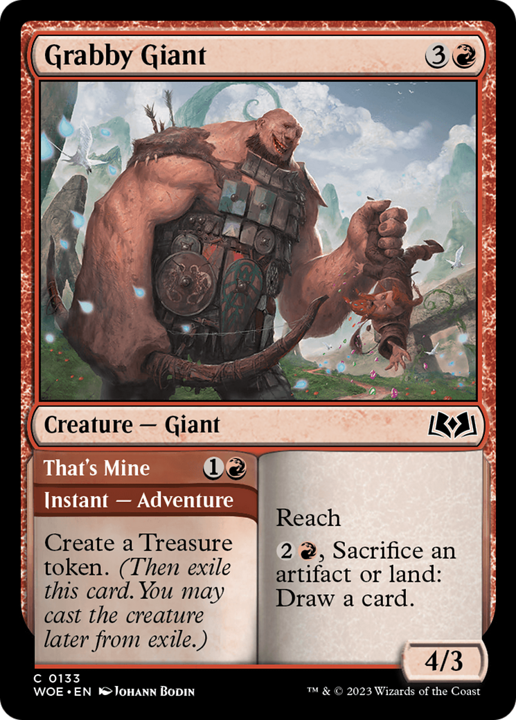 Grabby Giant // That's Mine [Wilds of Eldraine]-1