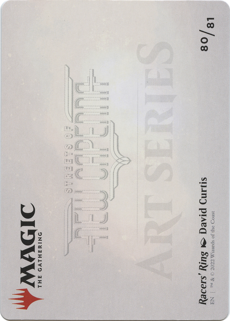 Racers' Ring // Racers' Ring (ASNC-080) - New Capenna Art Series (Borderless) Foil-2