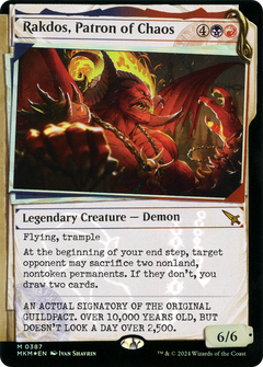 Rakdos, Patron of Chaos (Showcase) (Invisible Ink) [Murders at Karlov Manor]-1