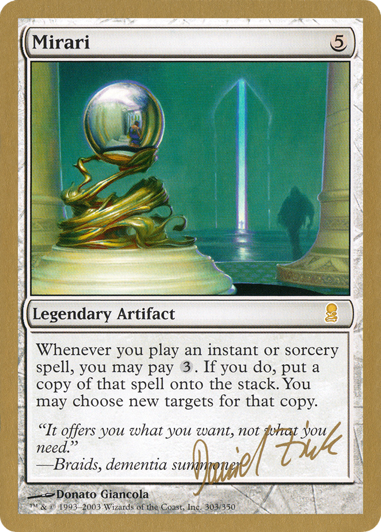 Mirari - 2003 Daniel Zink (ODY) (WCD-) - World Championship Decks 2003-1