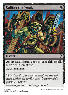Culling the Weak (White Border) [Mystery Booster 2]-1