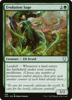 Evolution Sage [Phyrexia: All Will Be One Commander]-1