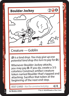 Boulder Jockey [Mystery Booster 2 Playtest Cards]-1