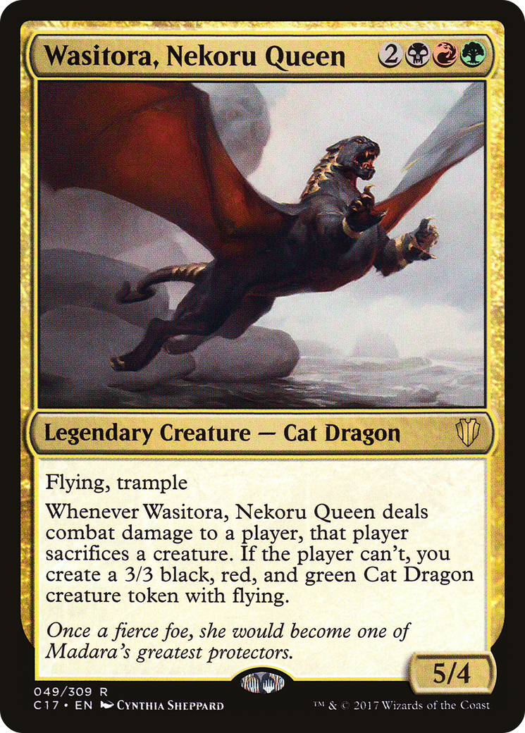 Wasitora, Nekoru Queen (C17-049) - Commander 2017-1