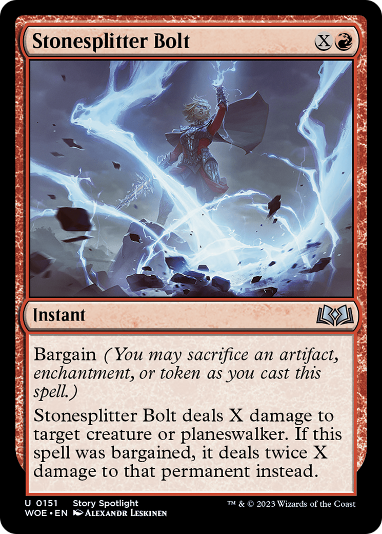 Stonesplitter Bolt [Wilds of Eldraine]-1