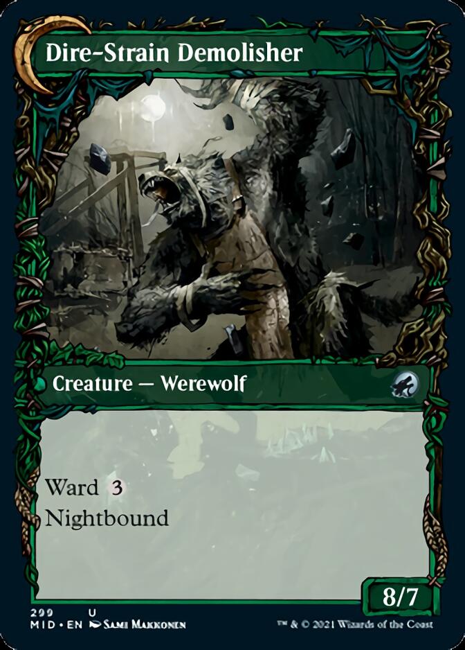 Burly Breaker // Dire-Strain Demolisher (Showcase Equinox) [Innistrad: Midnight Hunt]-2