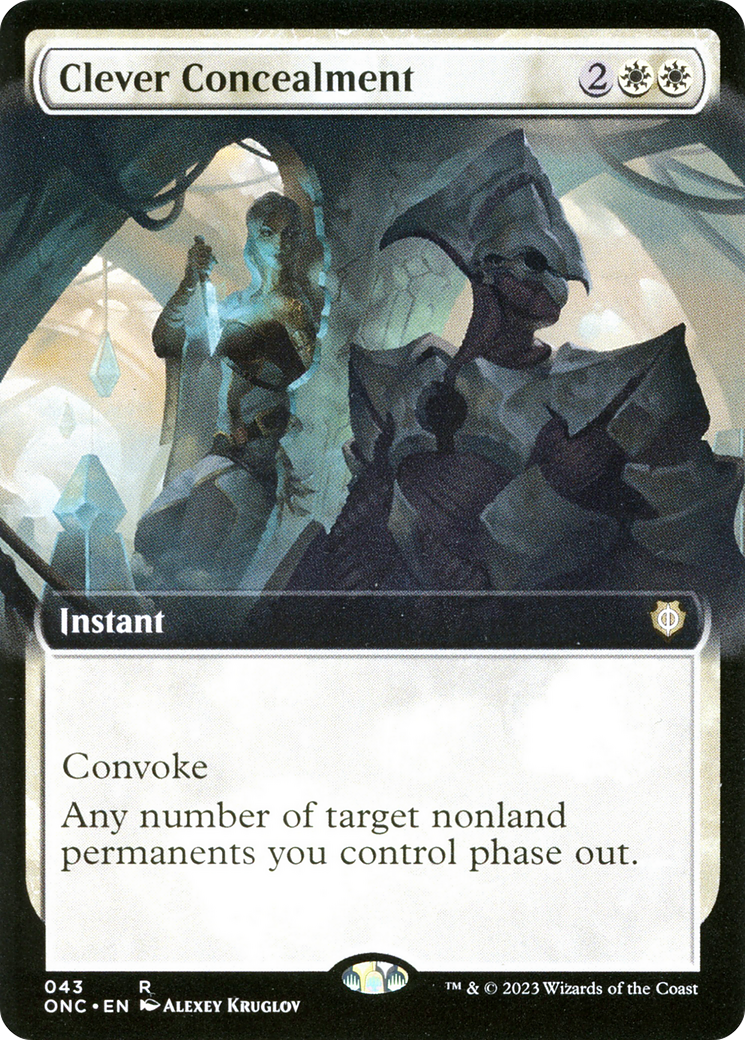 Clever Concealment (Extended Art) [Phyrexia: All Will Be One Commander]-1