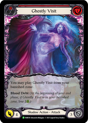 Ghostly Visit (Red) [FAB038] (Promo)  Rainbow Foil