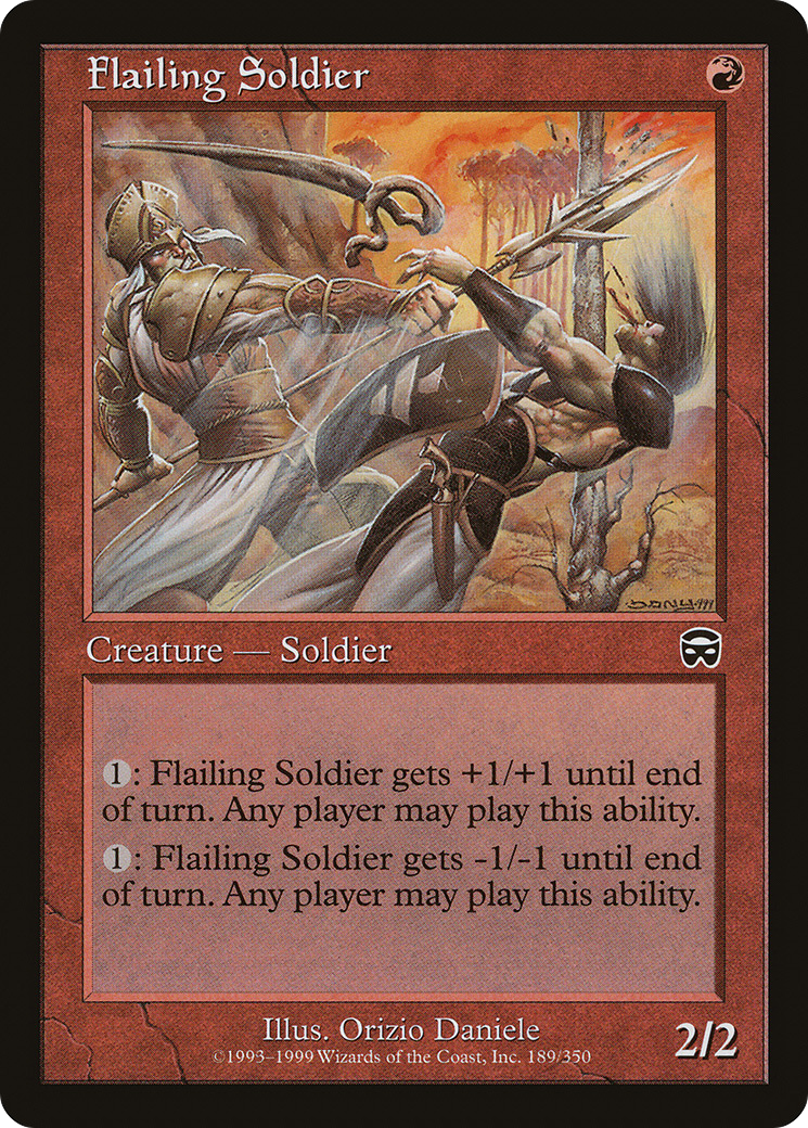 Flailing Soldier [Mercadian Masques]-1
