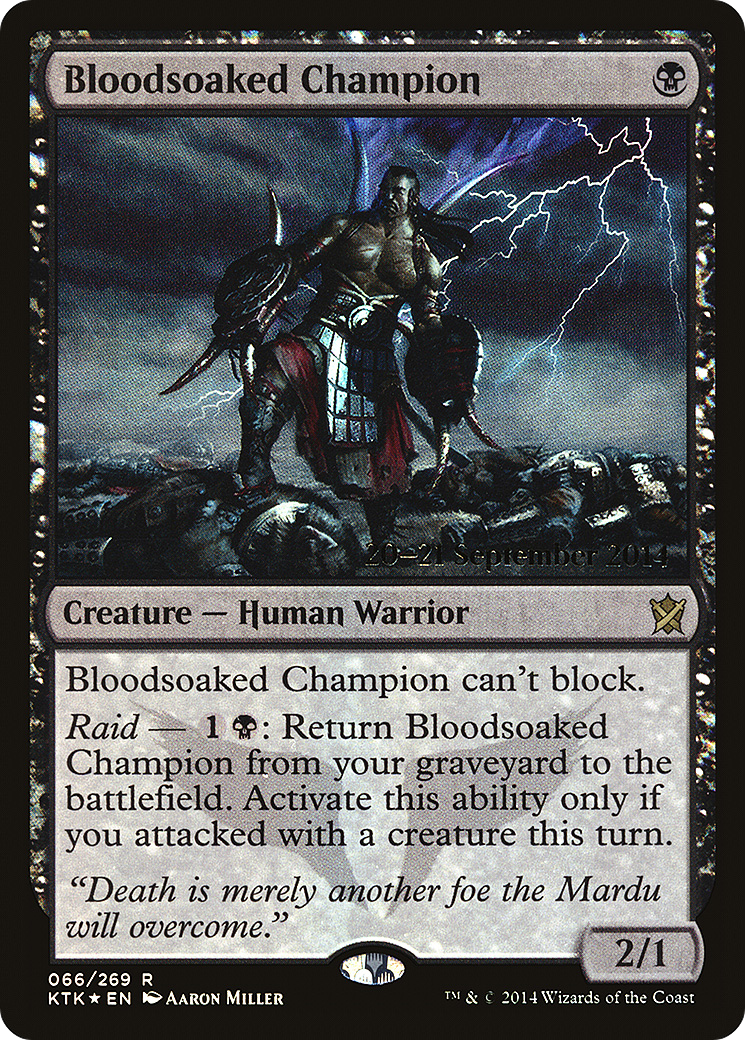 Bloodsoaked Champion [Khans of Tarkir Prerelease Promos]-1
