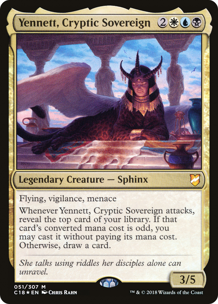Yennett, Cryptic Sovereign (C18-051) - Commander 2018 Foil-1