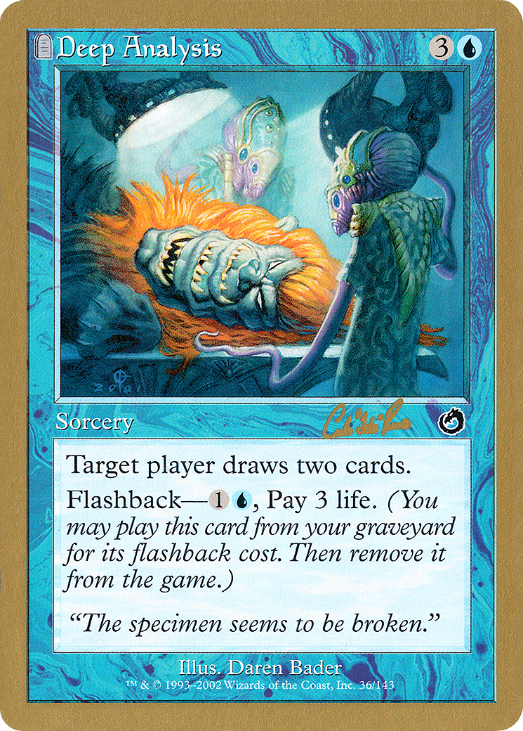 Deep Analysis - 2002 Carlos Romao (TOR) (WCD-) - World Championship Decks 2002: (tombstone)-1